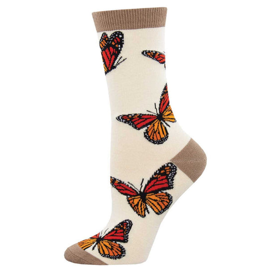 Monarchy Bamboo Women's Crew Socks Ivory