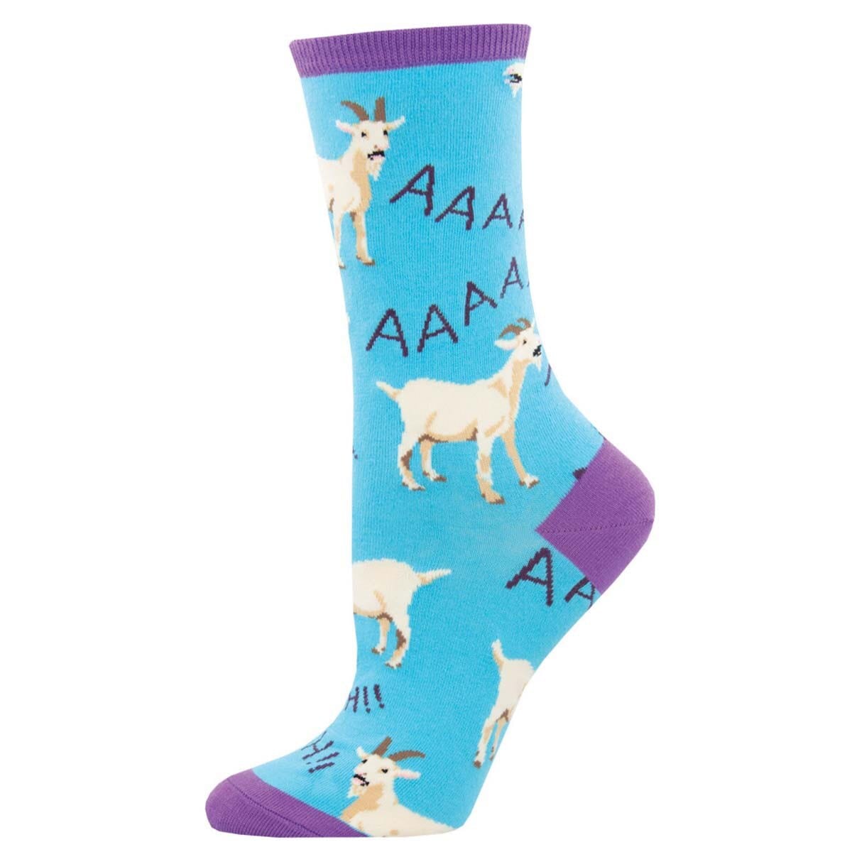 Screaming Goats Women's Crew Socks Blue