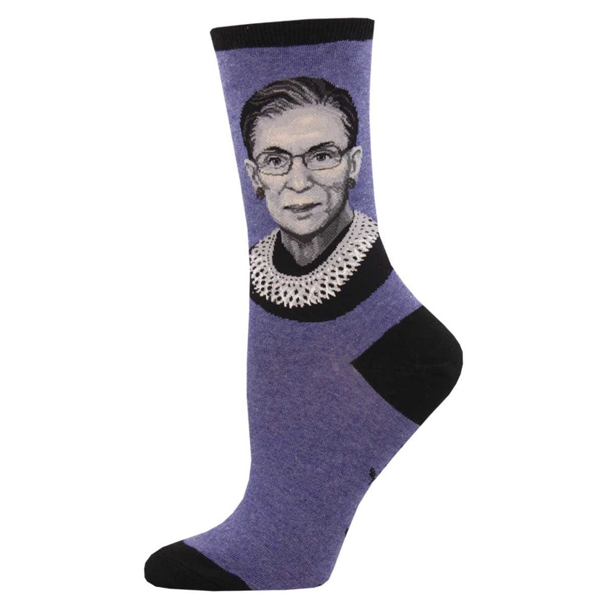 RBG Women's Crew Socks Blue