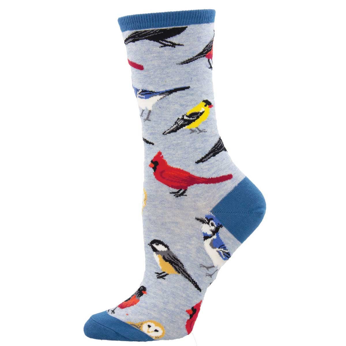Bird Is The Word Women's Crew Socks Blue
