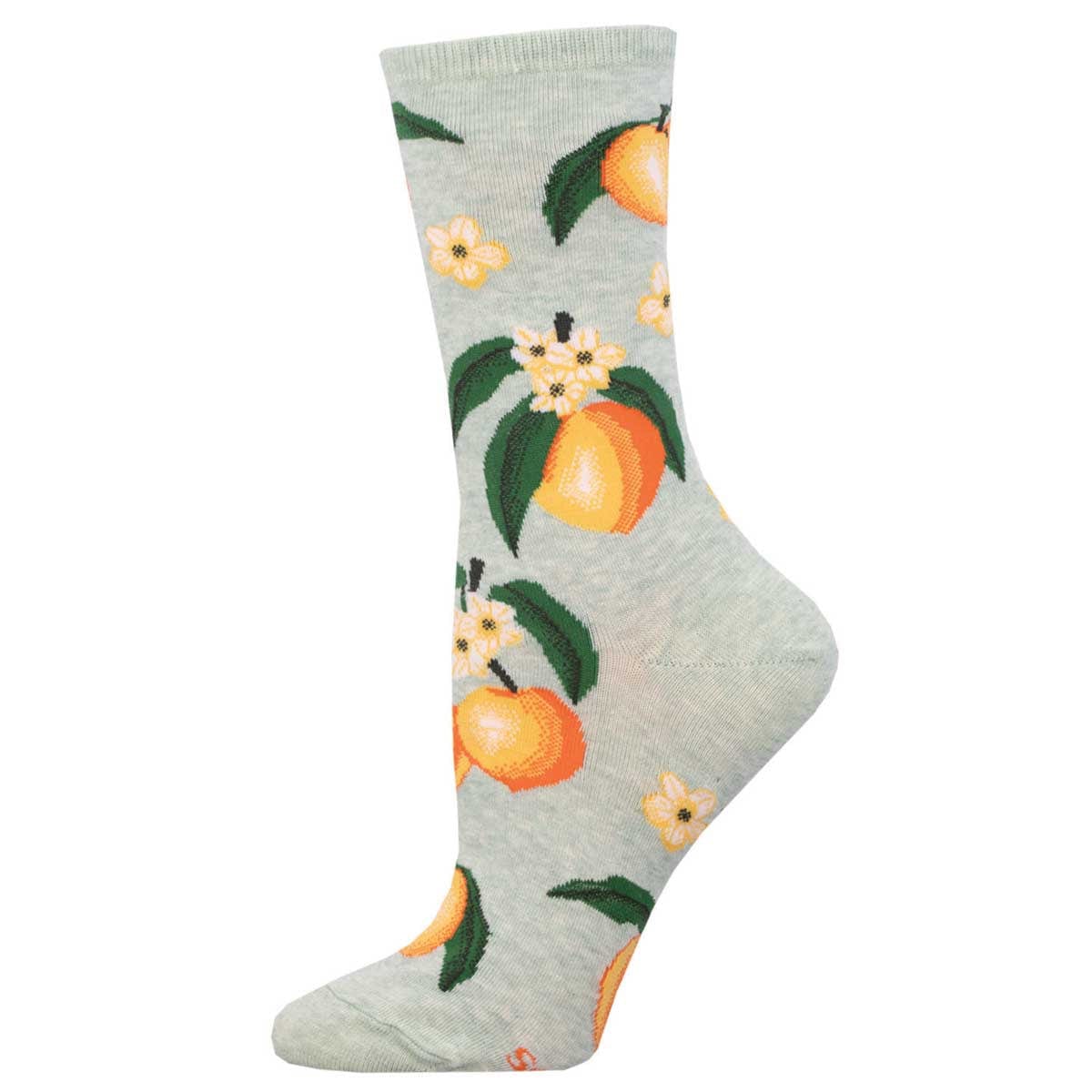 Sweet Peach Women's Crew Socks Mint