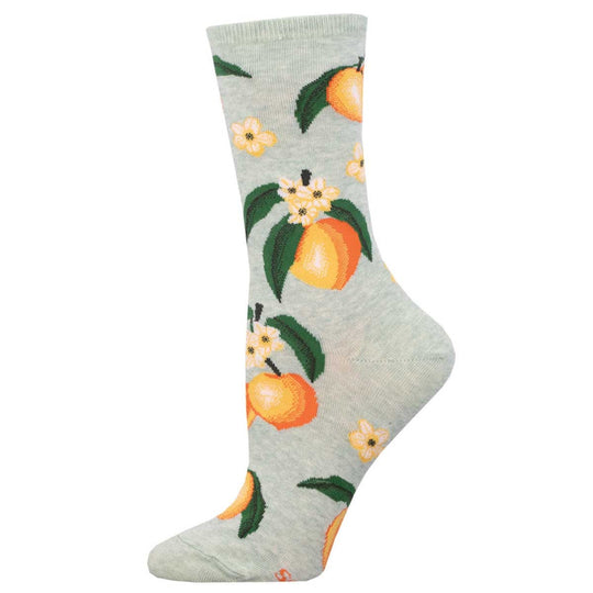 Sweet Peach Women's Crew Socks Mint