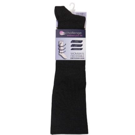 Solid Black Compression Socks Black