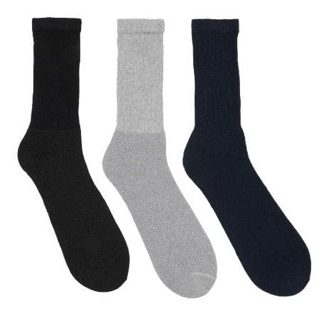 Black Navy Grey Diabetic 3 Pack Socks Black Navy Grey