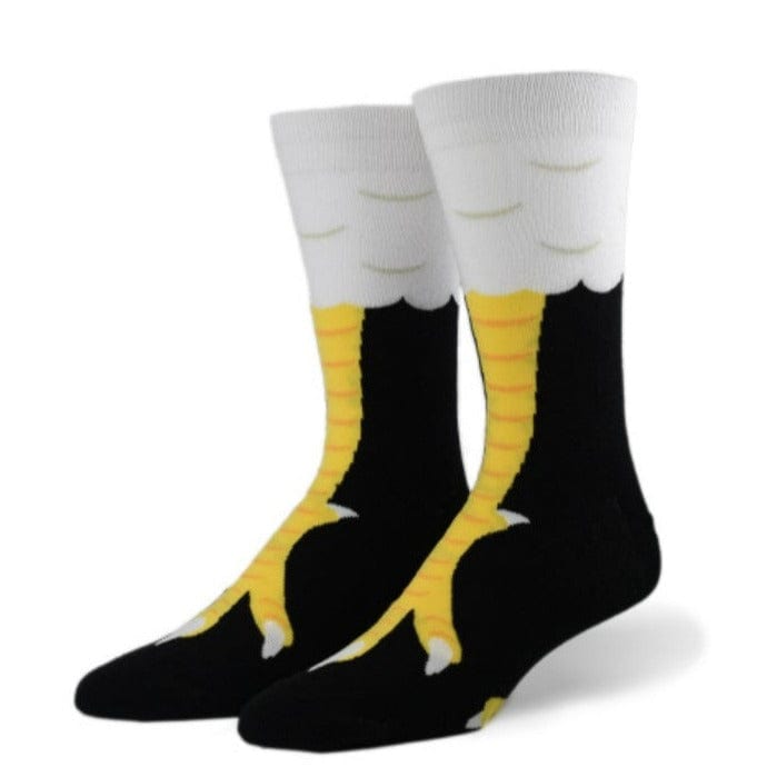 Chicken Feet Men's Crew Socks Black