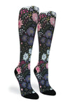 360 Night Garden OTC Compression Socks (Standard & Extra Wide) Standard Width / Standard 15-20mmhg / LG/XL (shoe size 10-13) Crazy Compression