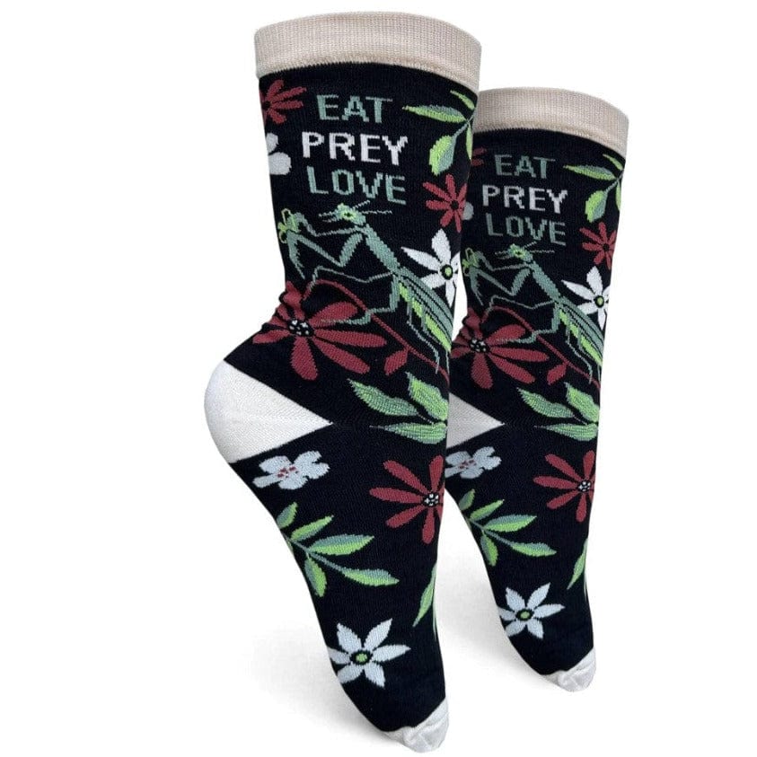 Eat Prey Love Women's Crew Socks Black