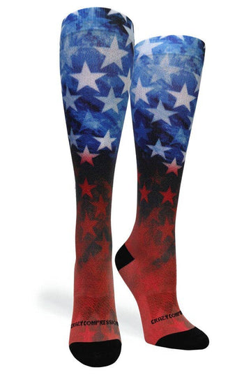 360 Stars of Glory OTC Compression Socks (Standard & Extra Wide) Crazy Compression