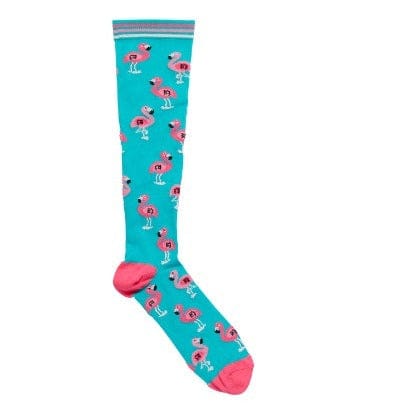 Flamingo Compression Socks Turquoise