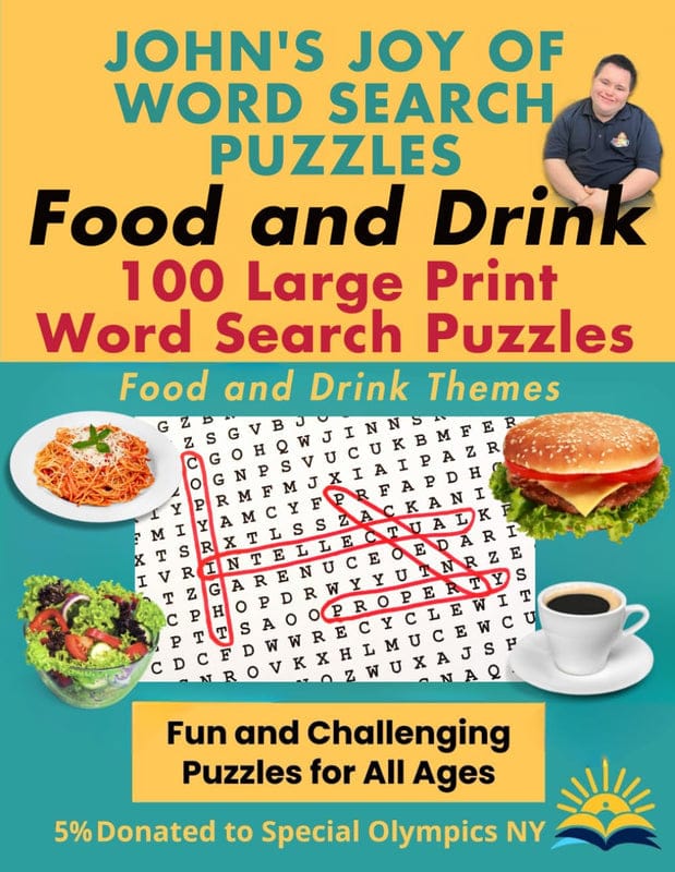 John’s Joy of Word Search Puzzles: Food and Drink Edition Multi John's Crazy Socks