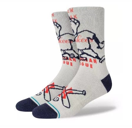 New York Yankees Hey Batter Crew Socks Grey