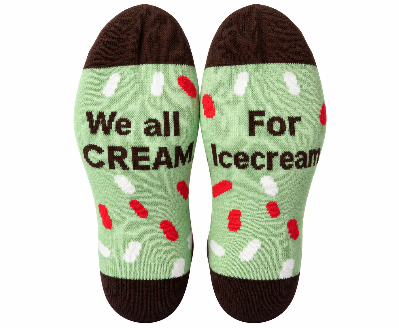 Ice Cream Cone Crew Socks Can Do!