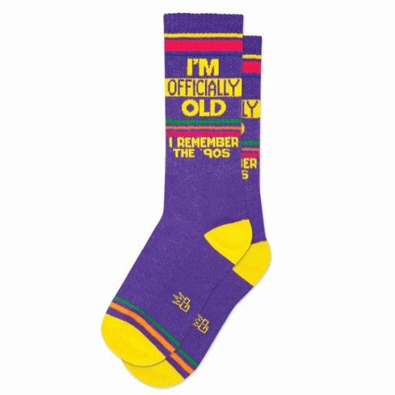 I'm Officially Old Unisex Crew Socks Purple