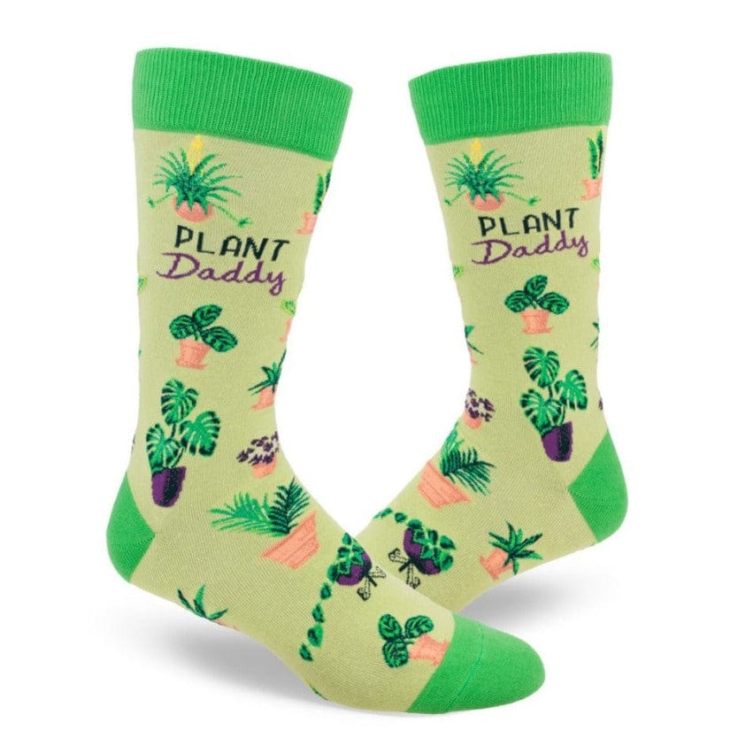 Plant Daddy Men's Crew Socks Green