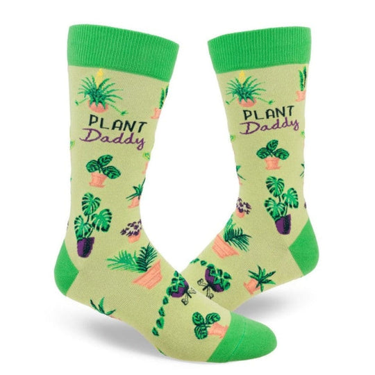 Plant Daddy Men's Crew Socks Green