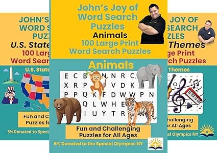 John's Joy of Word Search Puzzles: Musical Themes Edition Multi John's Crazy Socks