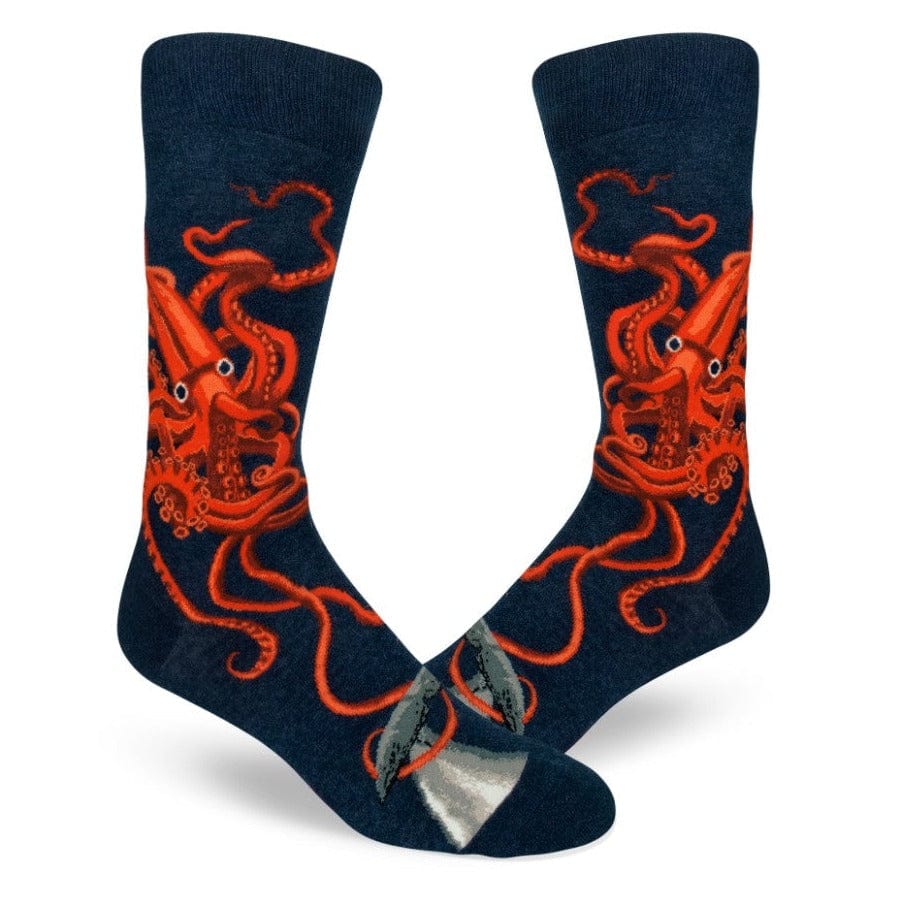 Squid & Whale Men's Crew Socks Blue