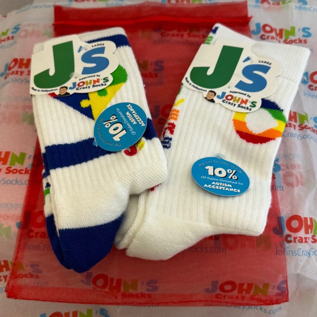 Neurodiversity Athletic Sock Gift Bag Multi / Large