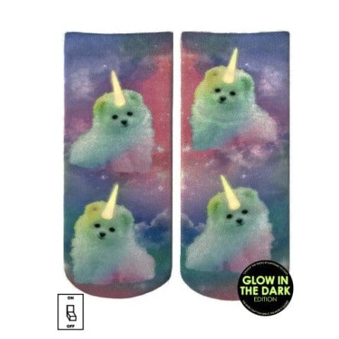 Unicorn Puppy Ankle Socks Multi