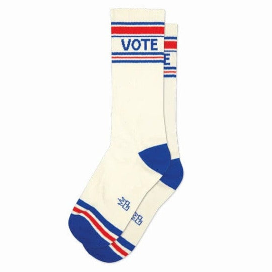 Vote Unisex Crew Socks Ivory