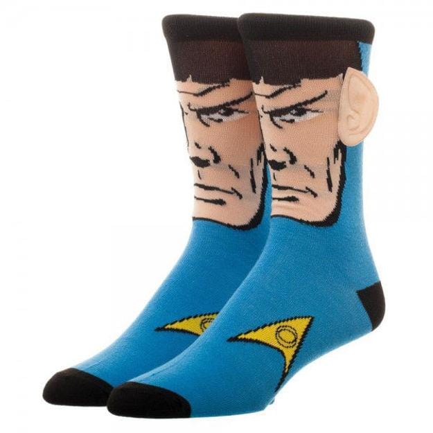 Star Trek Spock With Ears Crew Socks Multi