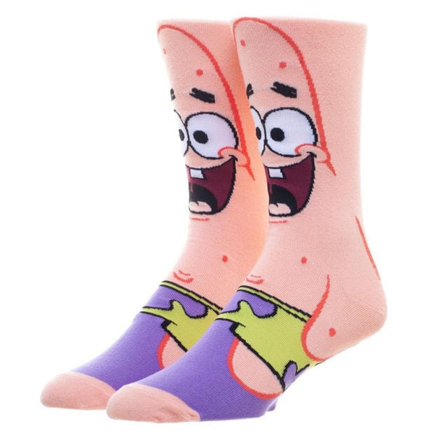 SpongeBob Patrick 360 Character Crew Sock Pink