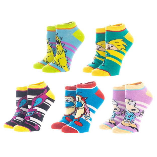Nickelodeon 5 Pair Ankle Socks Multi