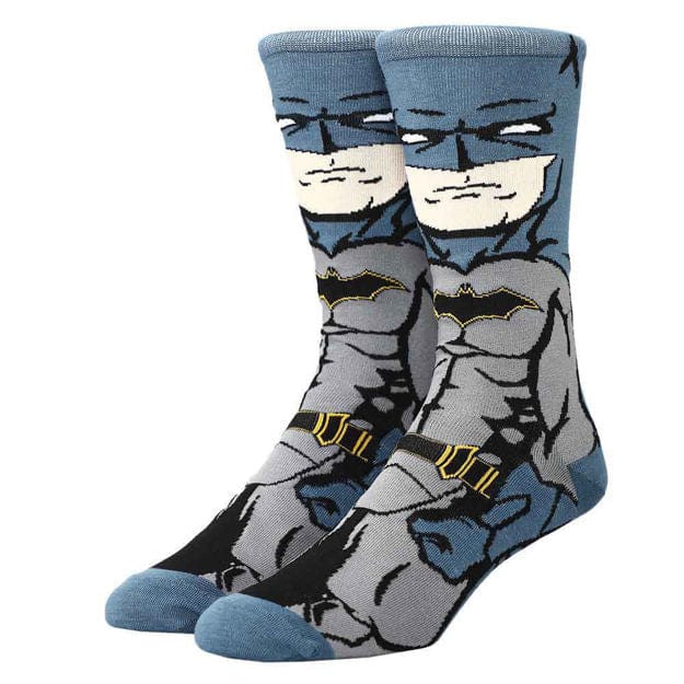 Batman Rebirth Crew Socks Blue
