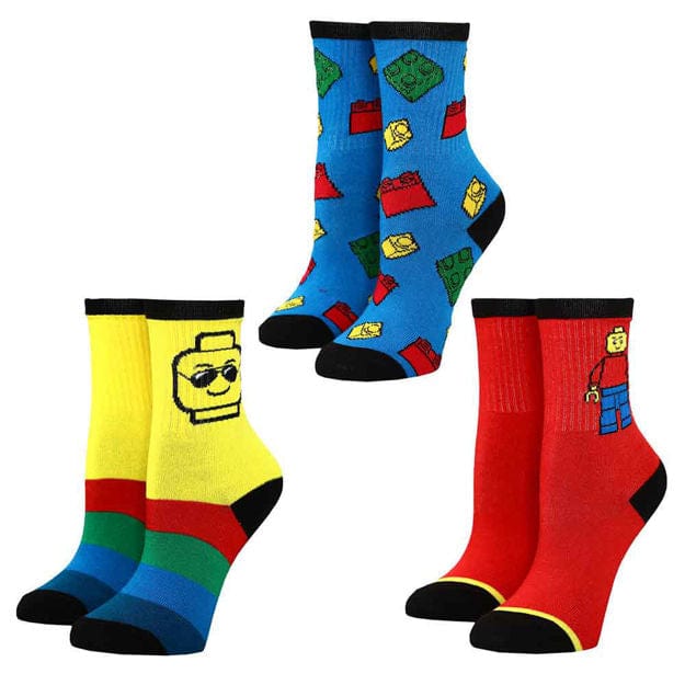Lego Kid's 3 Pack of Crew Socks Multi