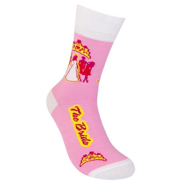 The Bride Socks Unisex Crew Sock pink
