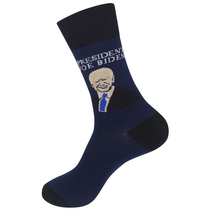 President Joe Biden Socks Unisex Crew Sock Navy