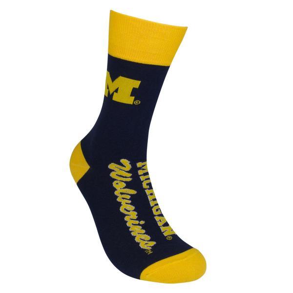 Michigan Wolverines Socks Unisex Crew Sock blue