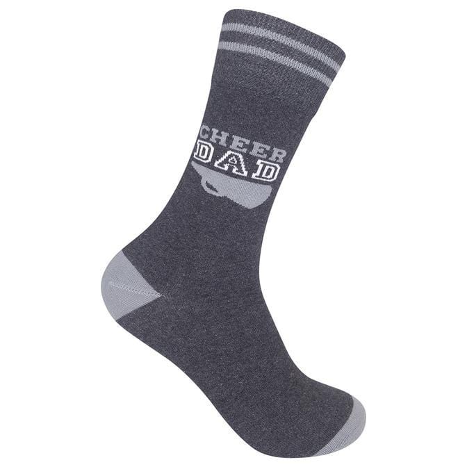 Cheer Dad Men's Crew Socks Charcoal