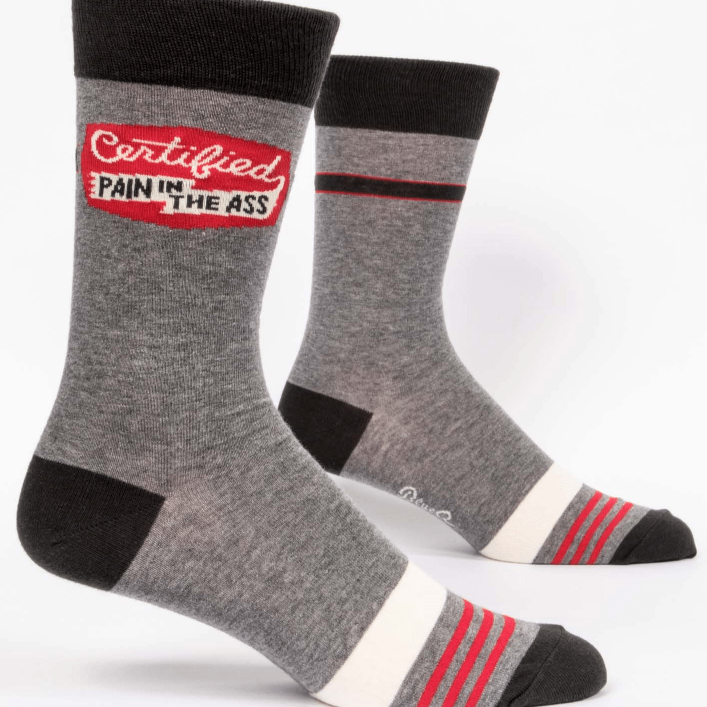Certified Pain in the Ass Sock Men’s Crew Socks gray