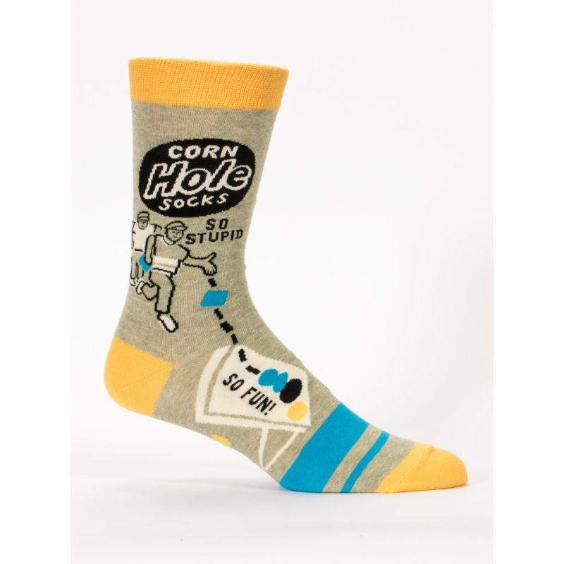 Corn Hole Socks Men’s Crew Sock yellow