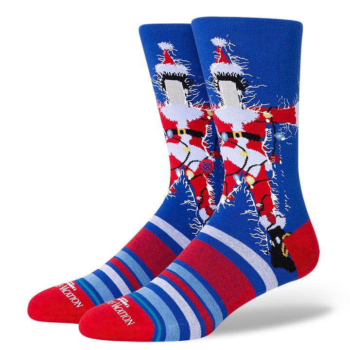 Christmas Vacation Men's Crew Socks Blue