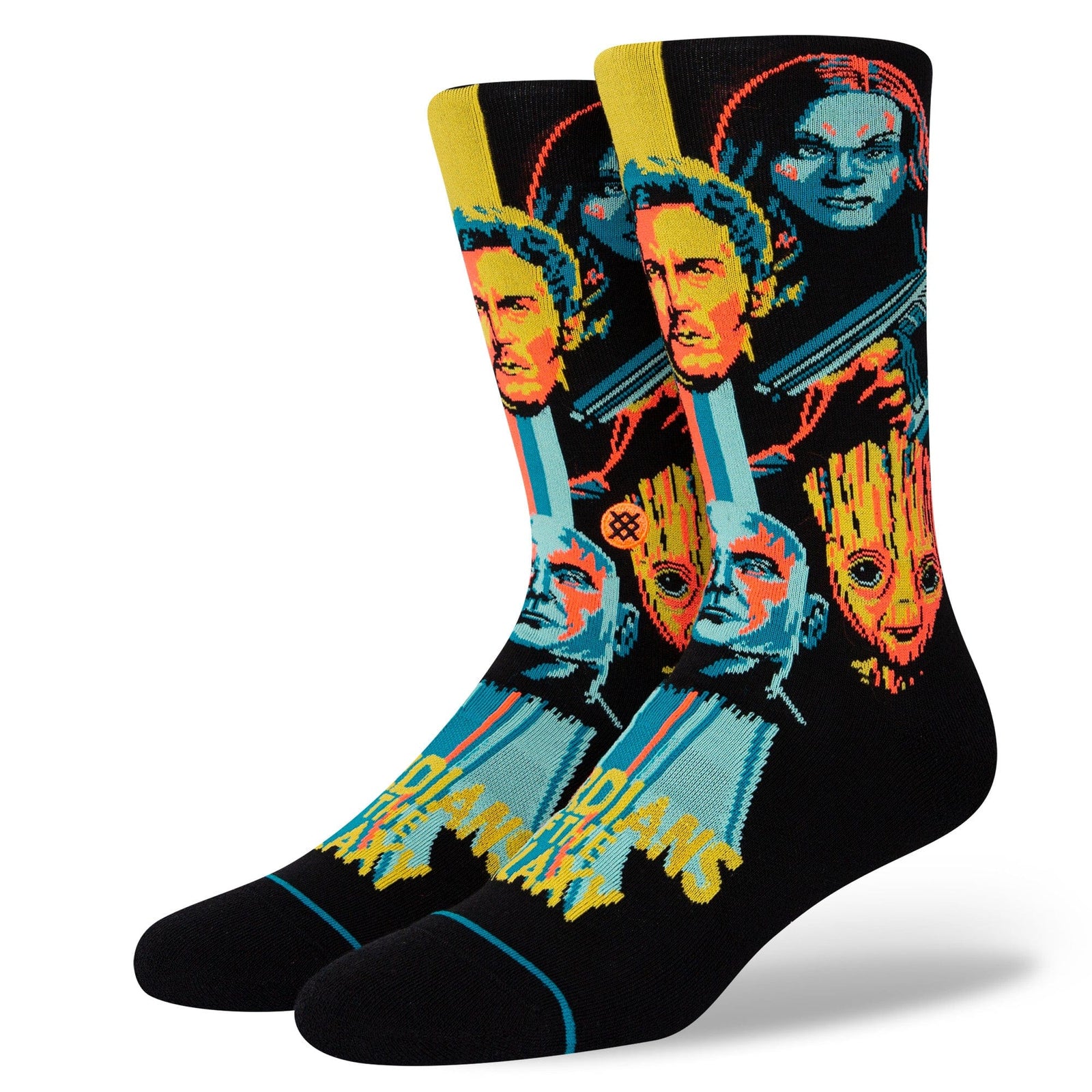 Awesome Mix Guardians Of The Galaxy Men's Crew Socks Multi