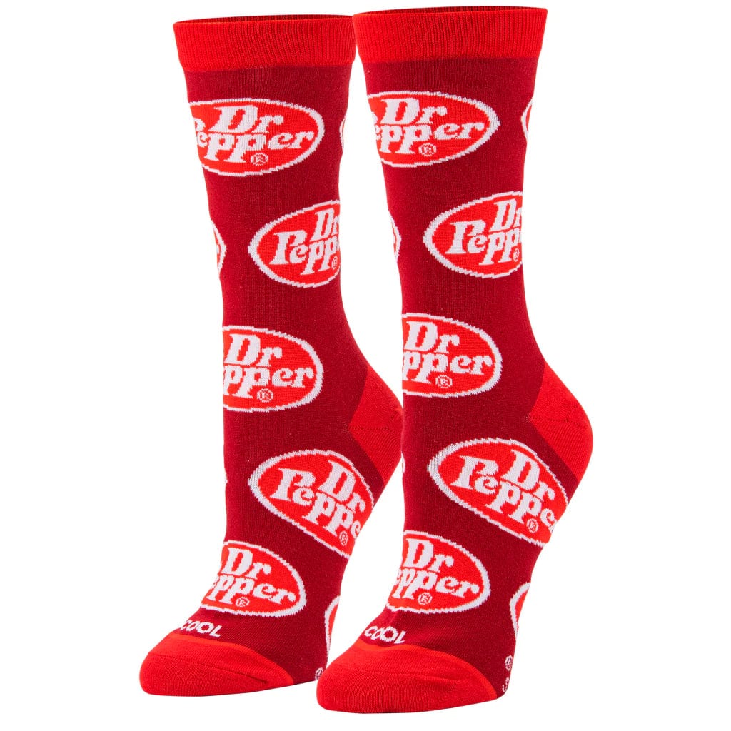 Dr Pepper Retro Women&#39;s Crew Socks Red