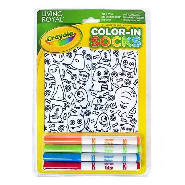 Monster Party Color In Socks Ankle Sock White