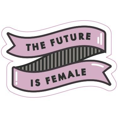 Future is Female Sticker Pink / Black