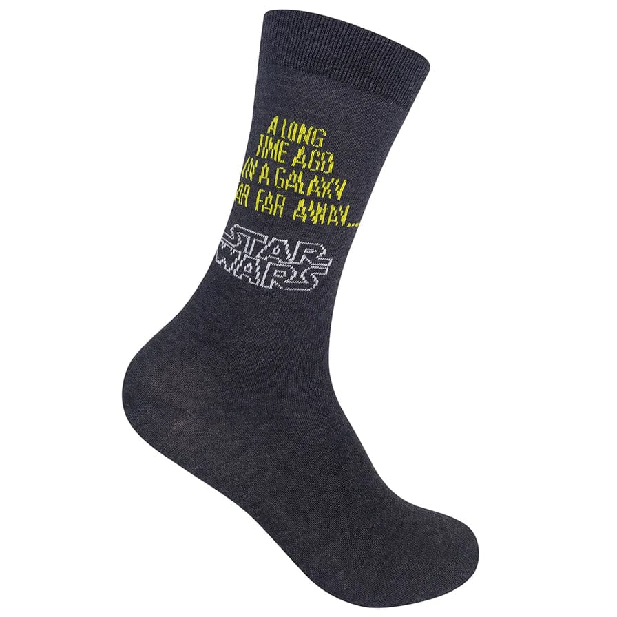 Star Wars Glow In Dark Crew Socks Black