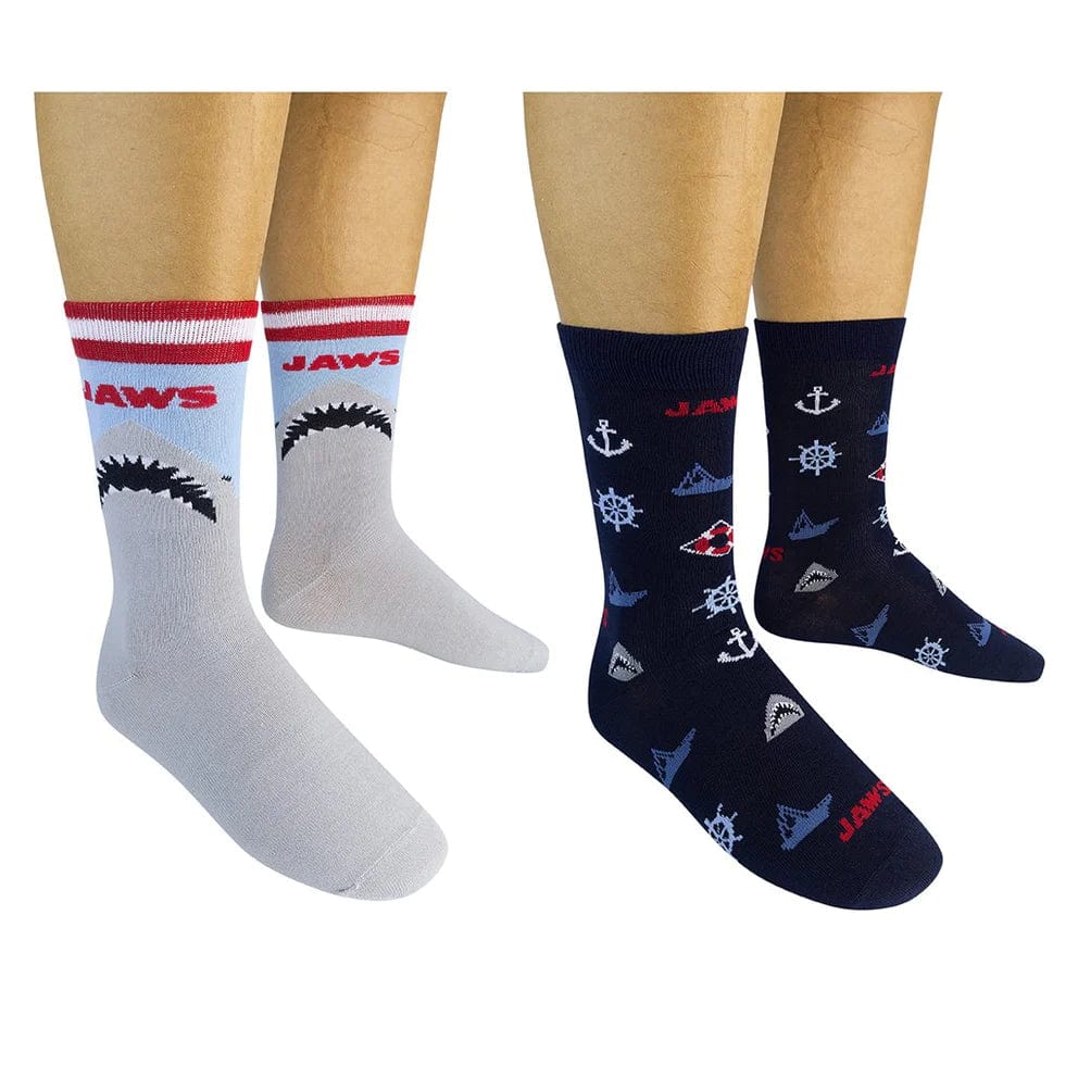 Jaws 2 Pack Men's Crew Socks Multi