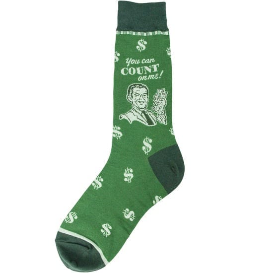 Accountant Men's Crew Socks Green
