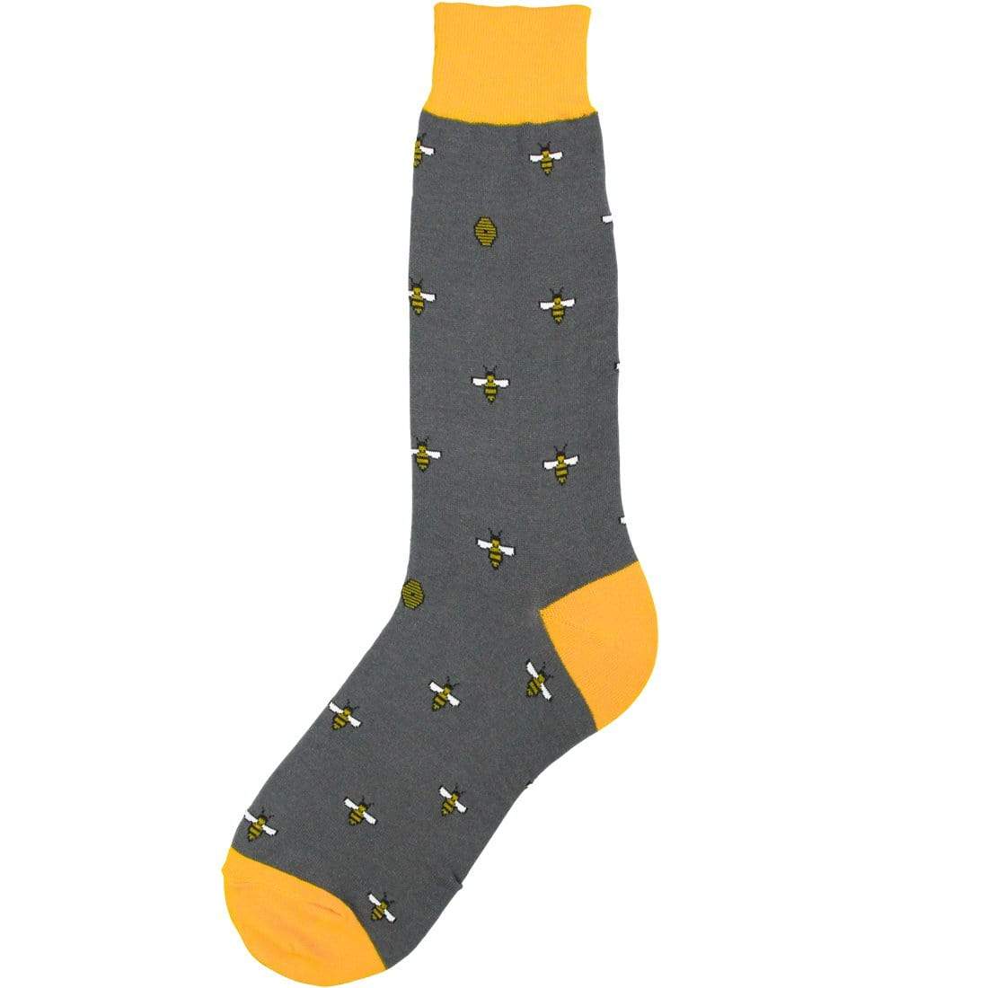 Tiny Bees Men&#39;s Socks Grey