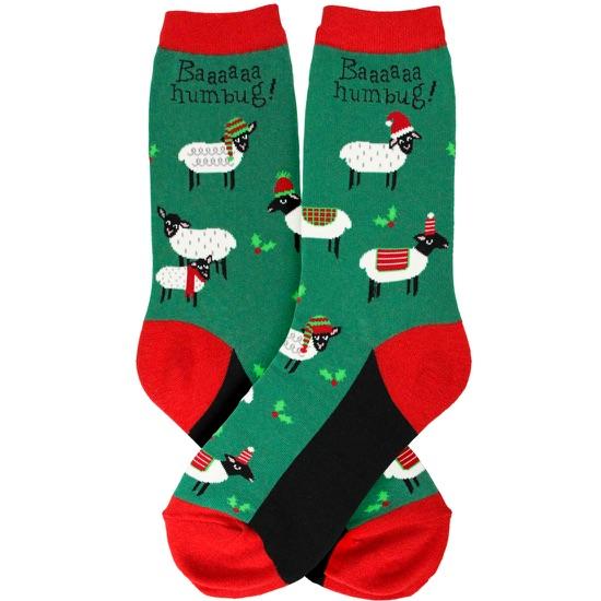 Bah humbug Women's Crew Socks Green