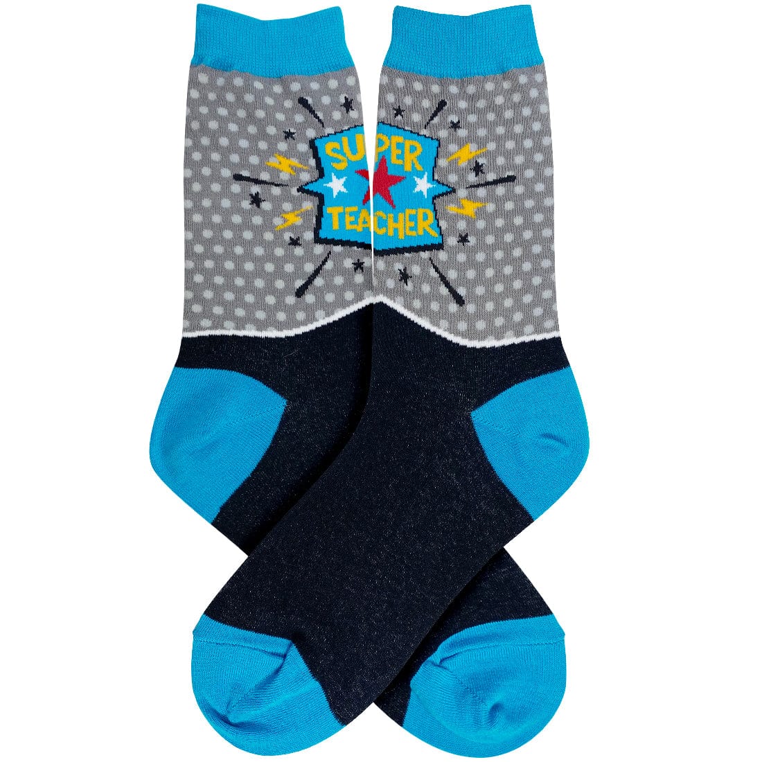 Super Teacher Women's Crew Socks Grey