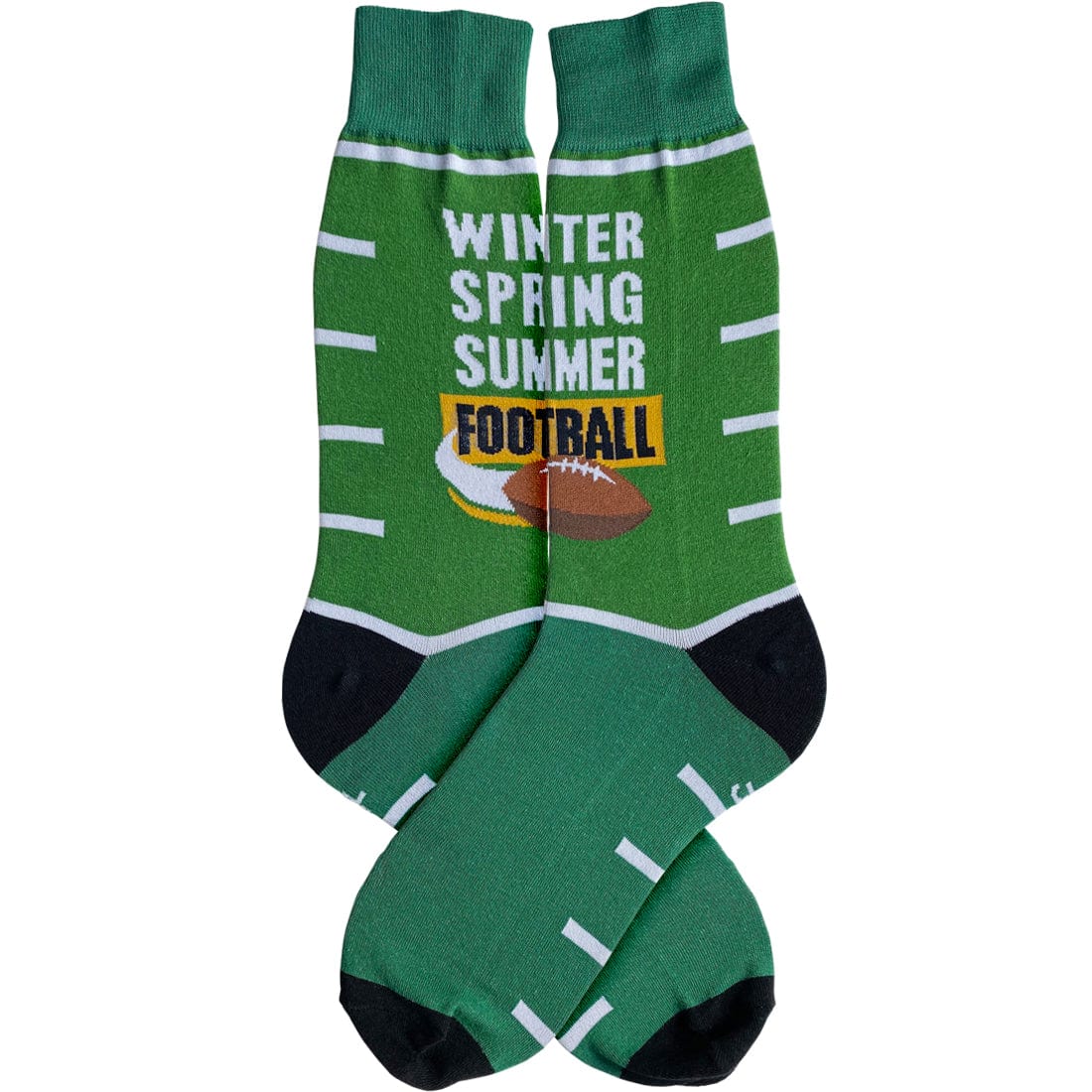Football Season Men's Crew Socks Green