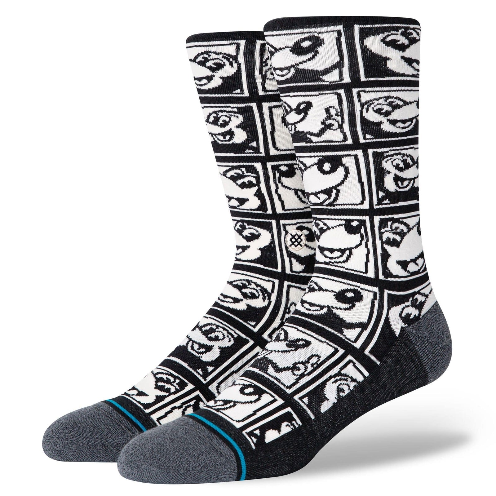 1985 Haring Men's Crew Sock Black