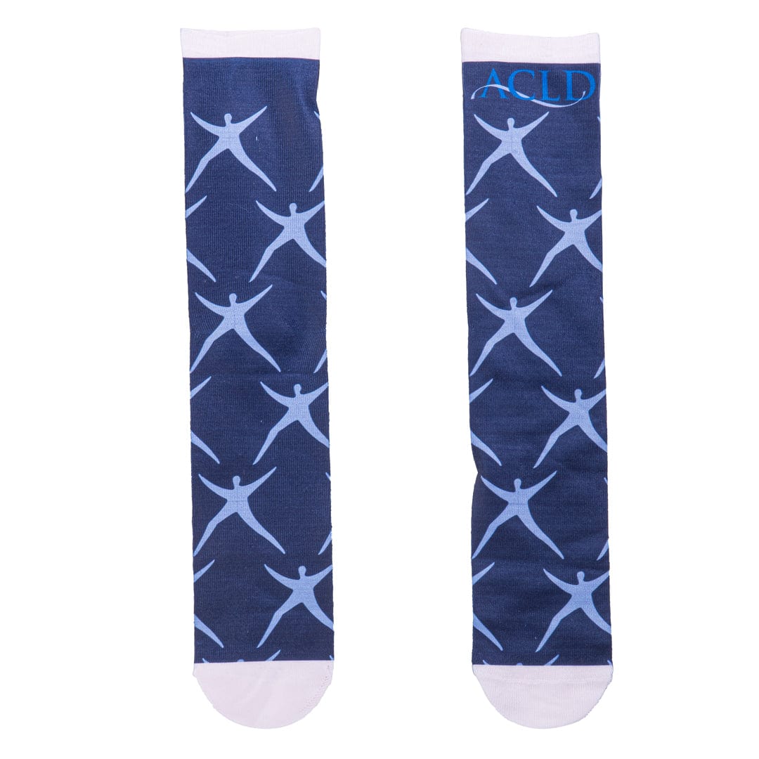 ACLD Socks Unisex Crew Sock Blue