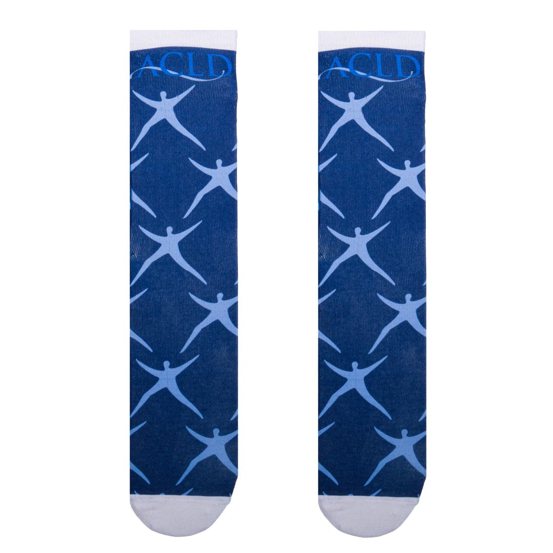 ACLD Socks Unisex Crew Sock Blue